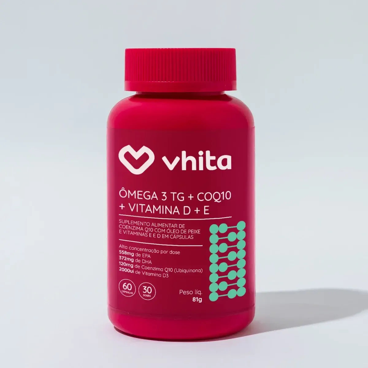 Ômega 3 com Coenzima Q10 + Vitamina D e E: Ômega 3 em 1