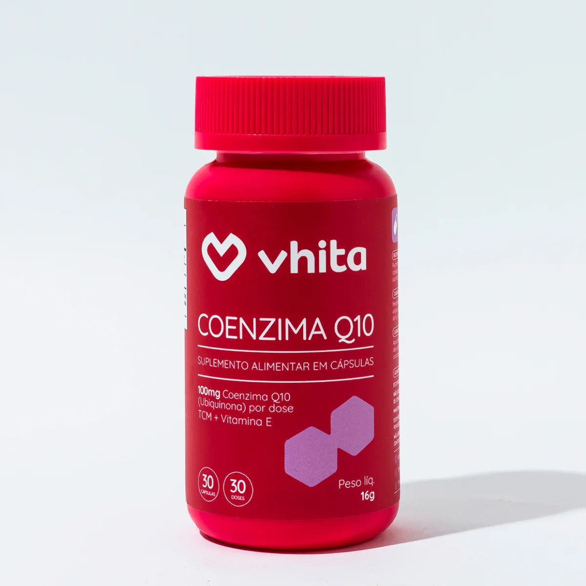 Coenzima Q10 100 mg em cápsulas com Vitamina E